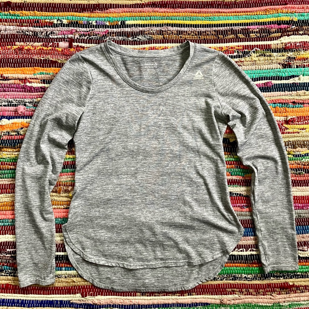 Reebok ~ Grey long sleeve wicking tee